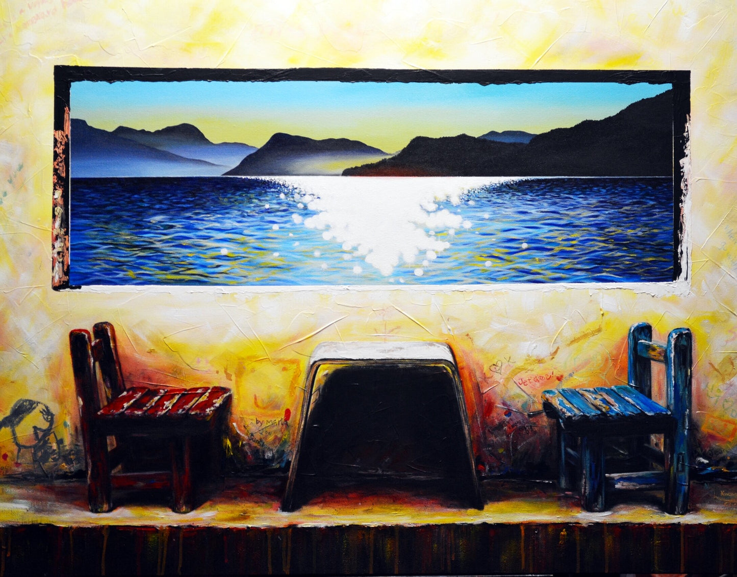 Custom Arts (Deposit) - Original Oil Finger Painting - Acrylic Painting