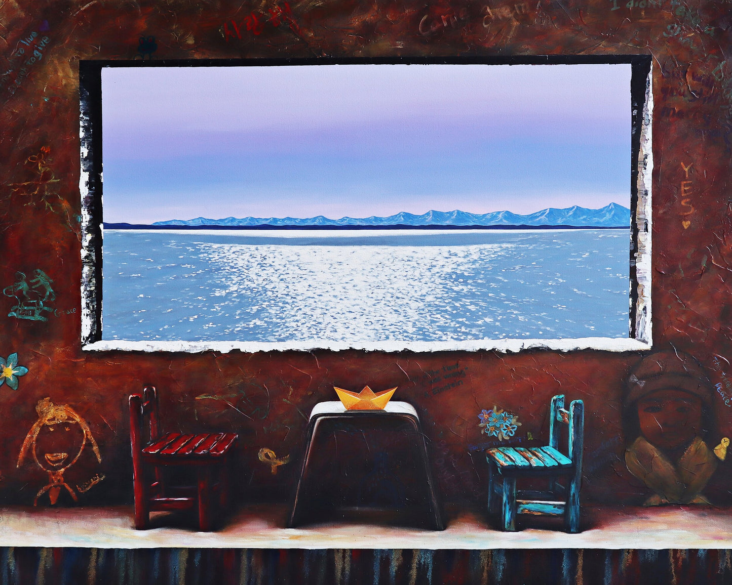 Custom Arts (Deposit) - Original Oil Finger Painting - Acrylic Painting