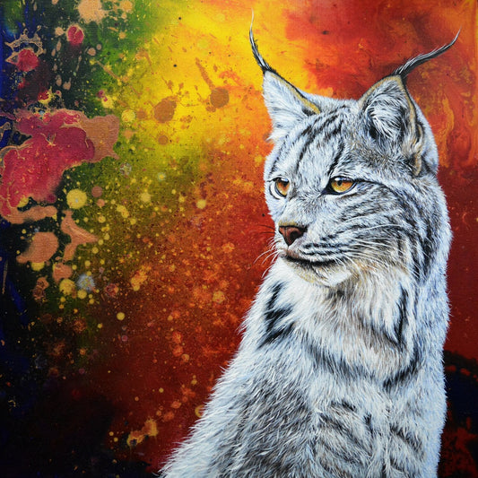 "You are special 1" "Silver Lynx" Canvas Print & Metal Print