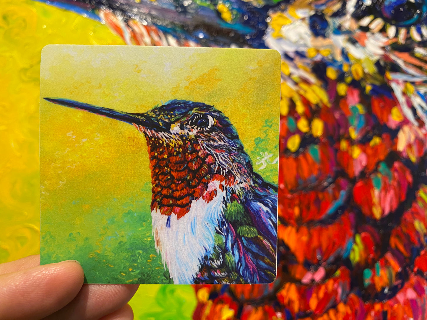 Hummingbird - Weatherproof Matt vinyl Sticker