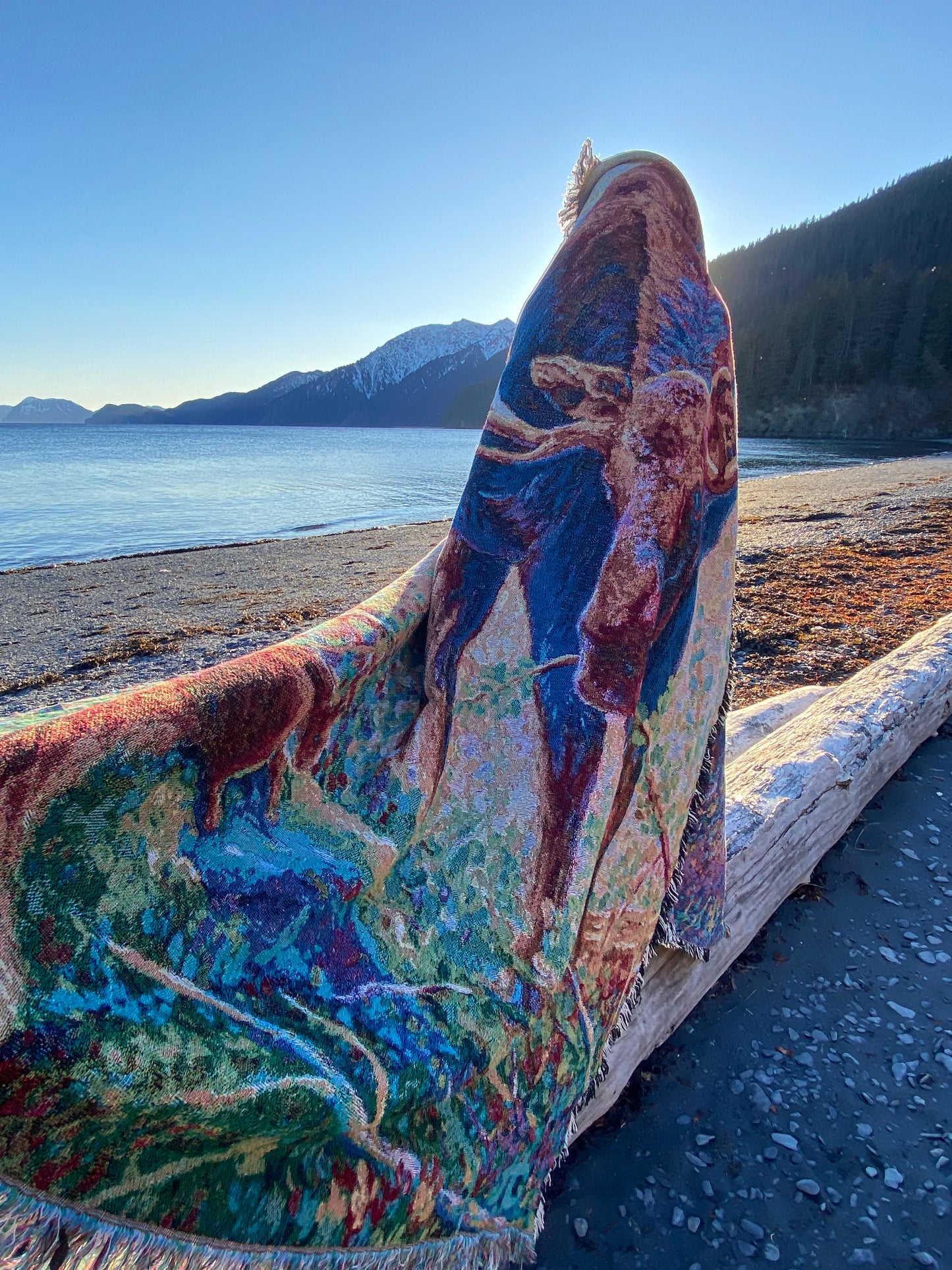 Woven Tapestry Blanket - Wall art Tapestry - Oil Finger Painting - Home Deco,Tapestry, blanket, Gift