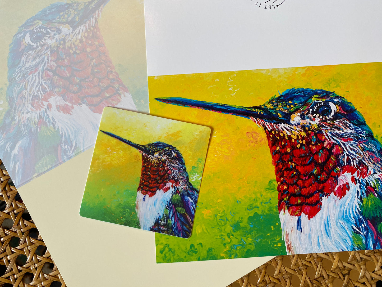 HummingBird Greeting Card for all occasion - Fine Art Greeting Card