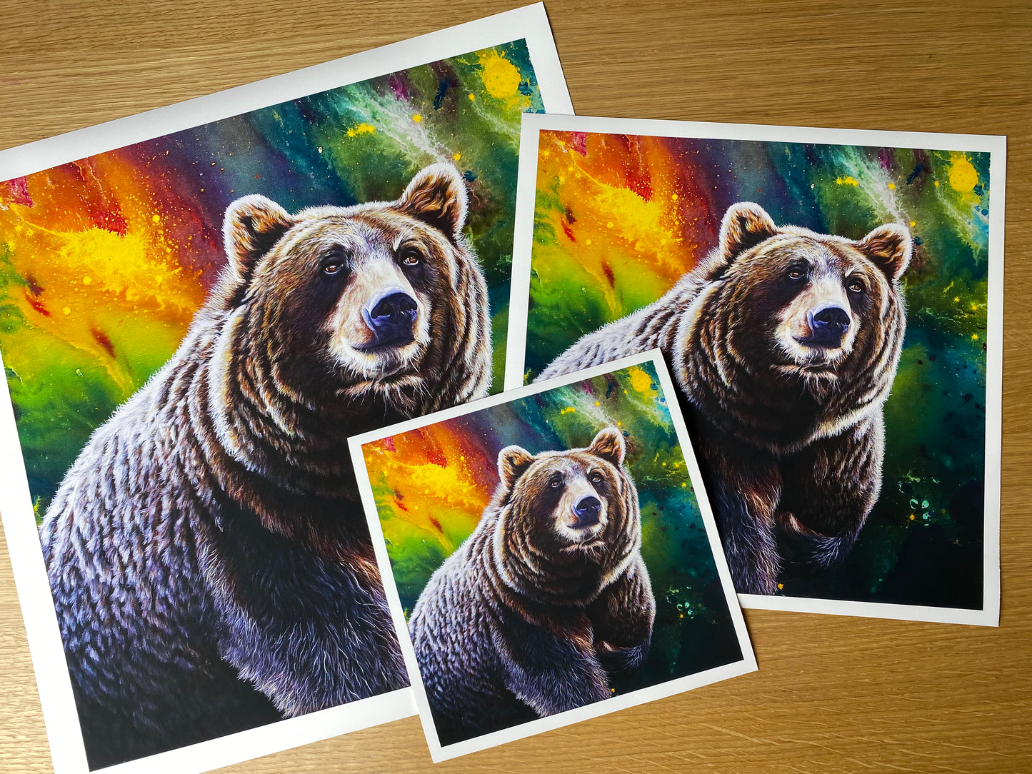 "You are special 2" "Galaxy Bear" Giclee Fine Art Print
