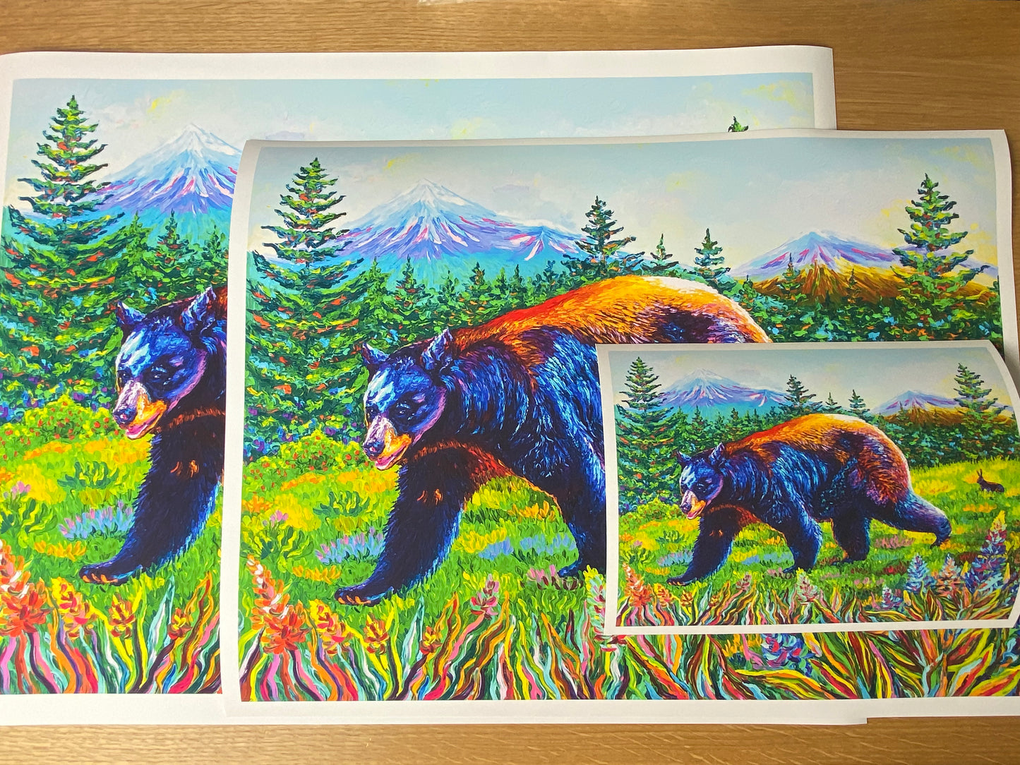 "Are we there yet?" Bear and Rabbit - Giclée Fine Art Print
