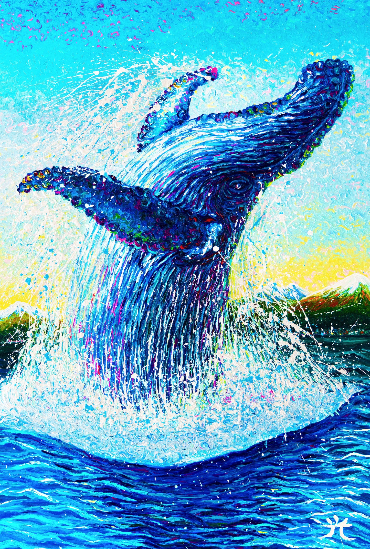 "Saying Hi" - Humpback Whale - Giclée Fine Art Print